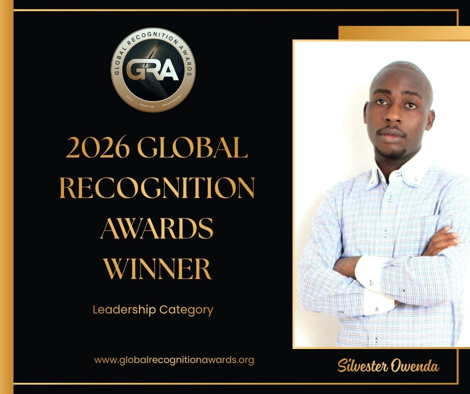 2026 Global Recognition Awards Winner, Leadership Category, awarded to Silvester Owenda